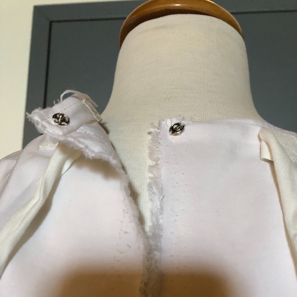 Marc by Marc Jacobs White Long Sleeve Silk Top